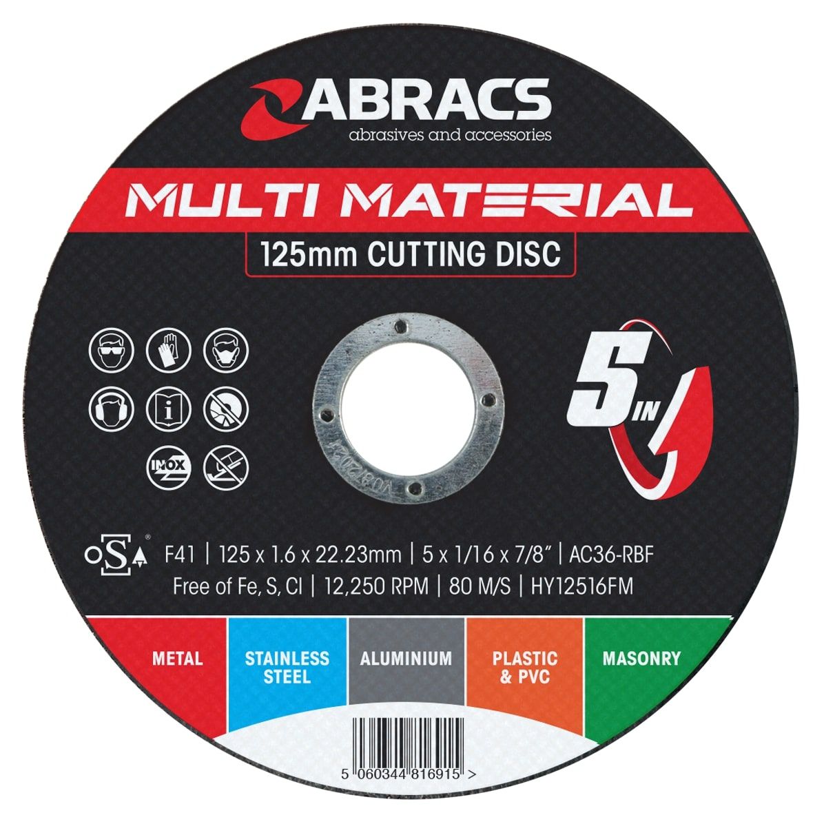 Abracs Multi-Material 5in1 Cutting Disc