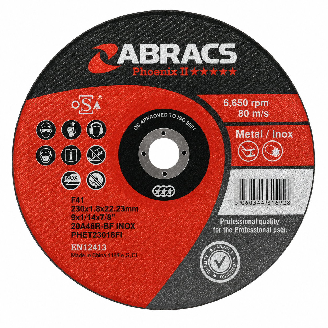 Abracs Phoenix 2 Cutting/Slitting Disc 230 x 1.8mm *CLEARANCE*