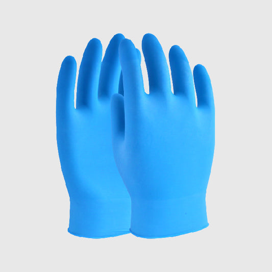 Powder Free Blue Nitrile Gloves X-Small – X-Large