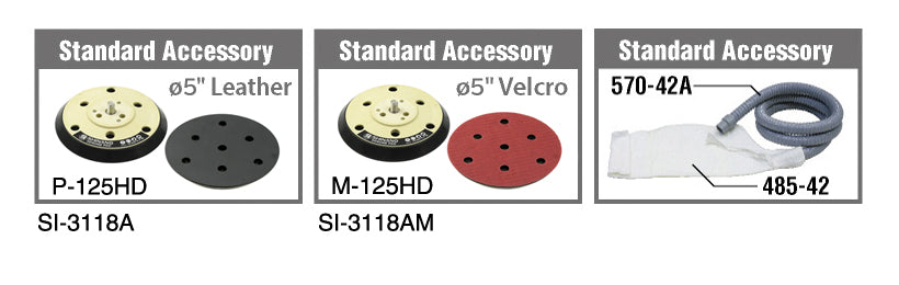 Shinano Self Vacuum Dual Action Sander SI-3118A & SI-3118AM