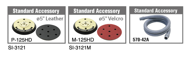 Shinano Central Vacuum Dual Action Sander SI-3121 & SI-3121M