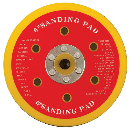 125mm & 150mm Backing Pad for Hook & Loop Discs