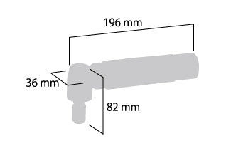 Shinano Industrial Angle Die Grinder 1/4" or 6mm SI-AG20E-6R
