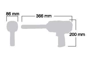 Shinano 3/4″ Impact Wrench SI-1556SR