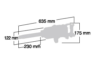 Shinano 1″ Impact Wrench SI-1888L (Inside Trigger Model)