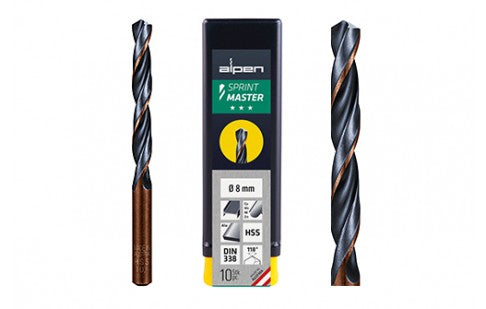 Alpen Sprint Master HSS Jobber Drill Bits 1.00mm - 10.0mm