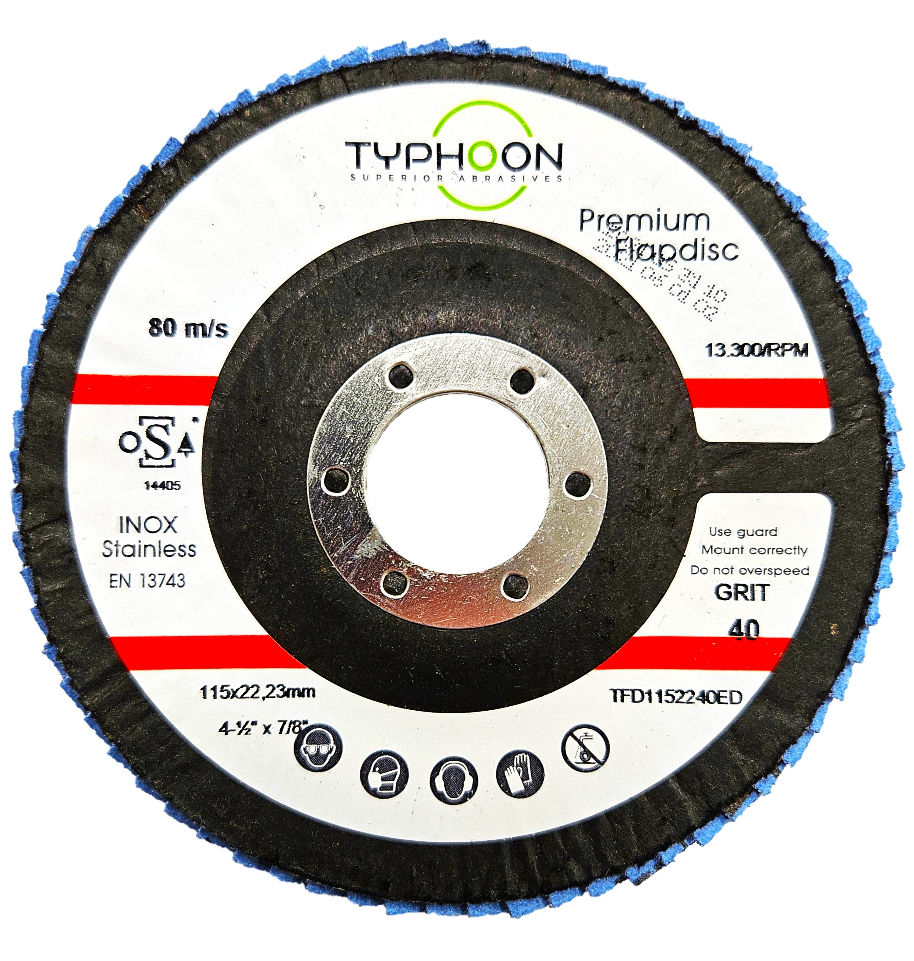 Disc Spuma Inox Typhoon Flap Discs Metal/Inox – Aerotech Abrasives