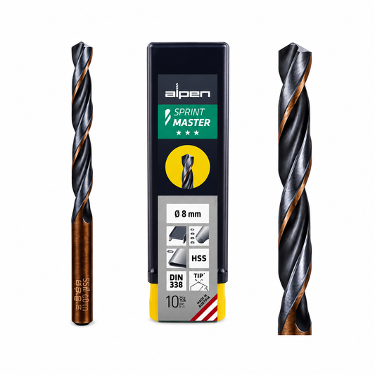 Alpen Sprint Master HSS Jobber Drill Bits 10.2mm - 16.0mm