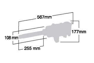 Shinano 1″ Impact Wrench SI-1878L (Inside Trigger Model)