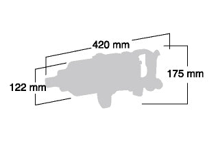 Shinano 1″ Impact Wrench SI-1880L (Inside Trigger Model)