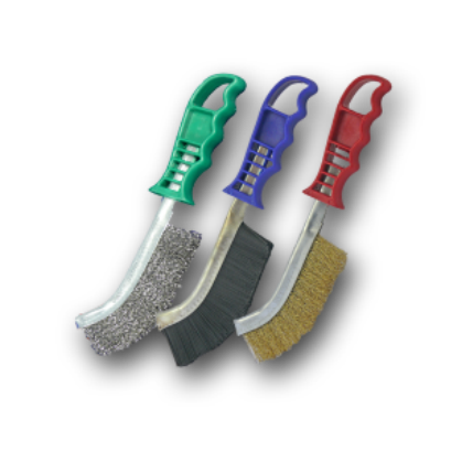 3-PC Plastic Handled Scratch Brushes